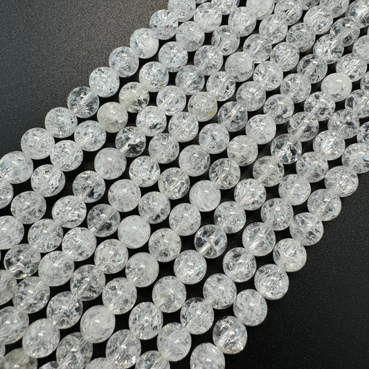 Crackle Quartz Polished Round Beads image 0