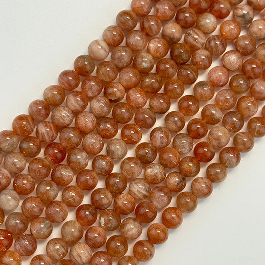 Sunstone A Quality Polished Round Beads image 0