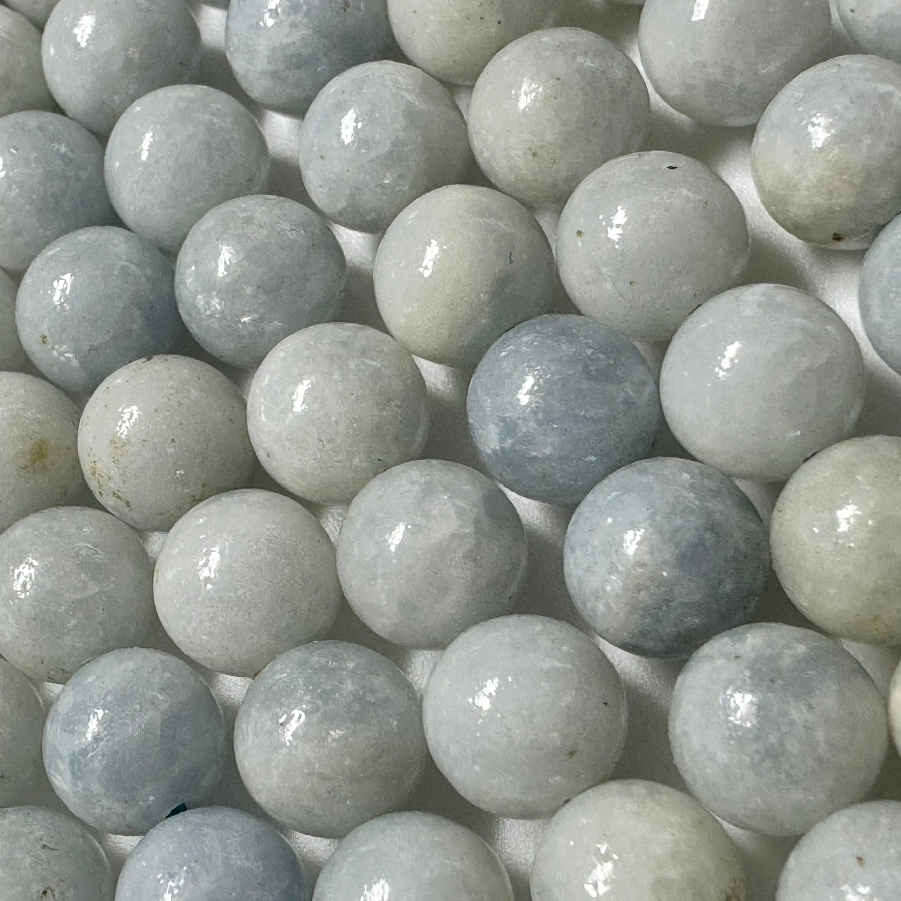Blue Calcite Polished Round Beads image 7