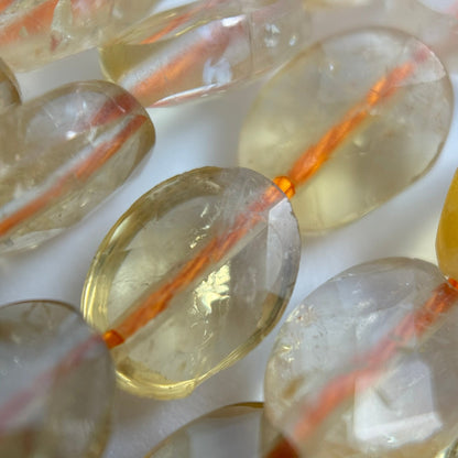 Citrine Faceted Oval Beads image 2