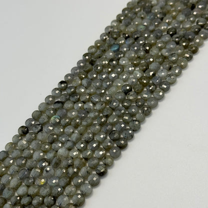 Labradorite Lentils Faceted Beads image 6