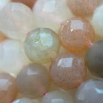 Sunstone Moonstone Faceted Round Beads image 6