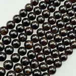 Champagne Garnet Polished Round Beads image 2