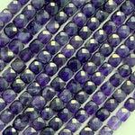 Amethyst Faceted Square Beads image 5