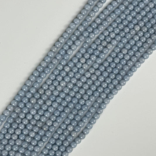 Angelite Polished Round Beads