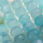 Faceted Aquaprase Rondelle Beads (5x3mm) image 3