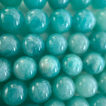 Peruvian Amazonite AAA Polished Round Gemstone Beads image 2