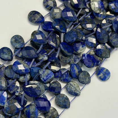 Lapis Lazuli Faceted Pear Shape Beads image 4