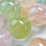 Aquamarine Morganite AA Polished Round Beads image 9
