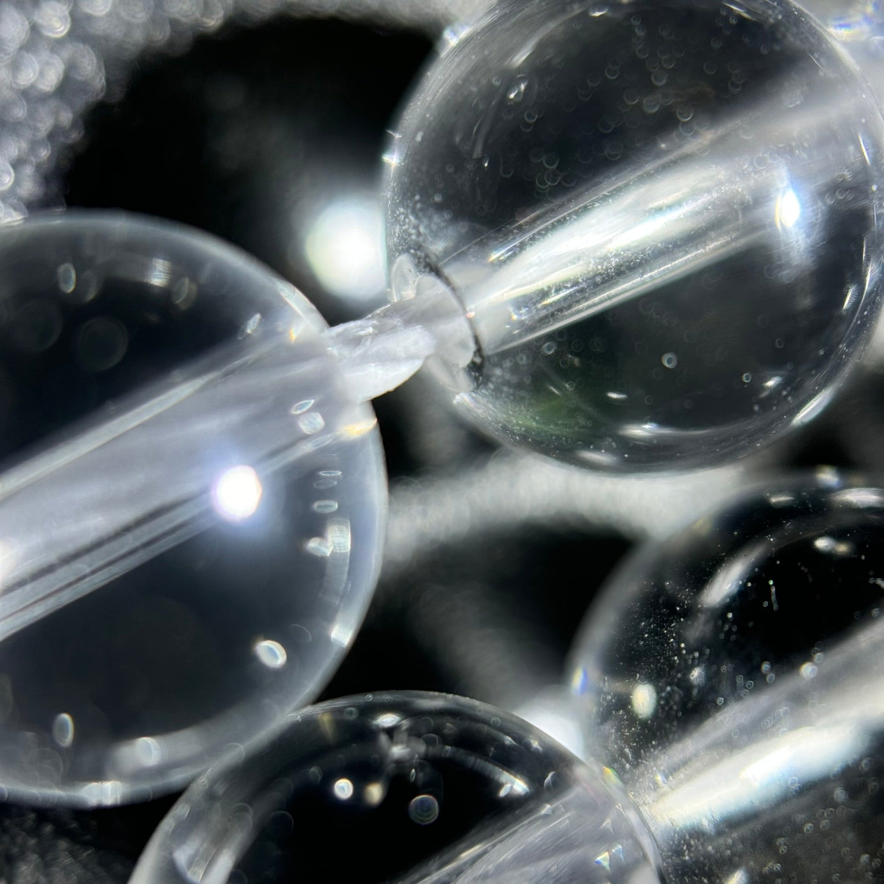 Clear Quartz Polished  Round Beads image 3