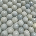 Blue Calcite Polished Round Beads image 1