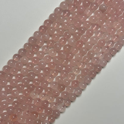 Rose Quartz Polished  Round Beads image 8