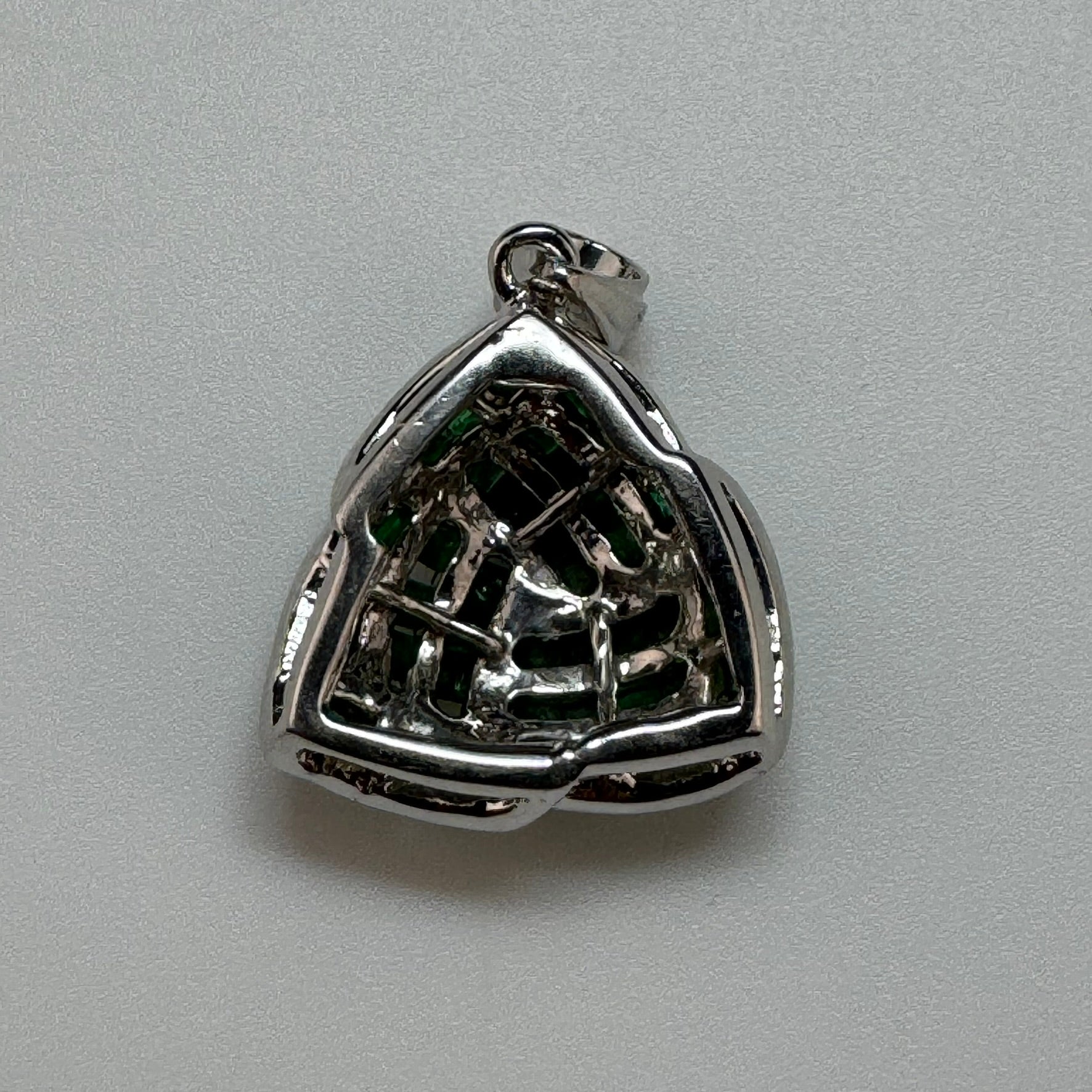 Emerald Pendant in 925 Sterling Silver image 4