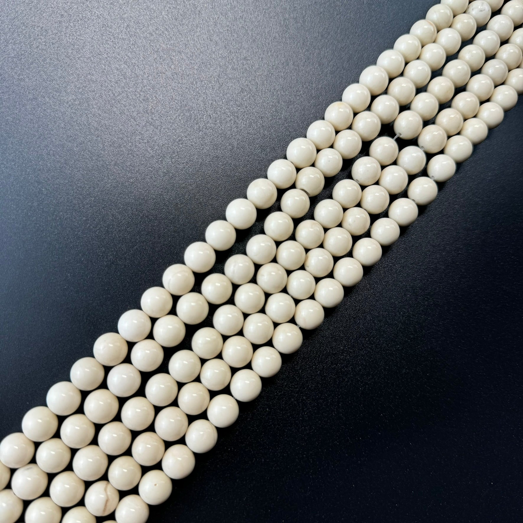 River Rock Polished Round Beads image 3