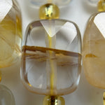 Golden Healer Rectangular Faceted Cushion Cut 10xÂ8 mm Beads image 8
