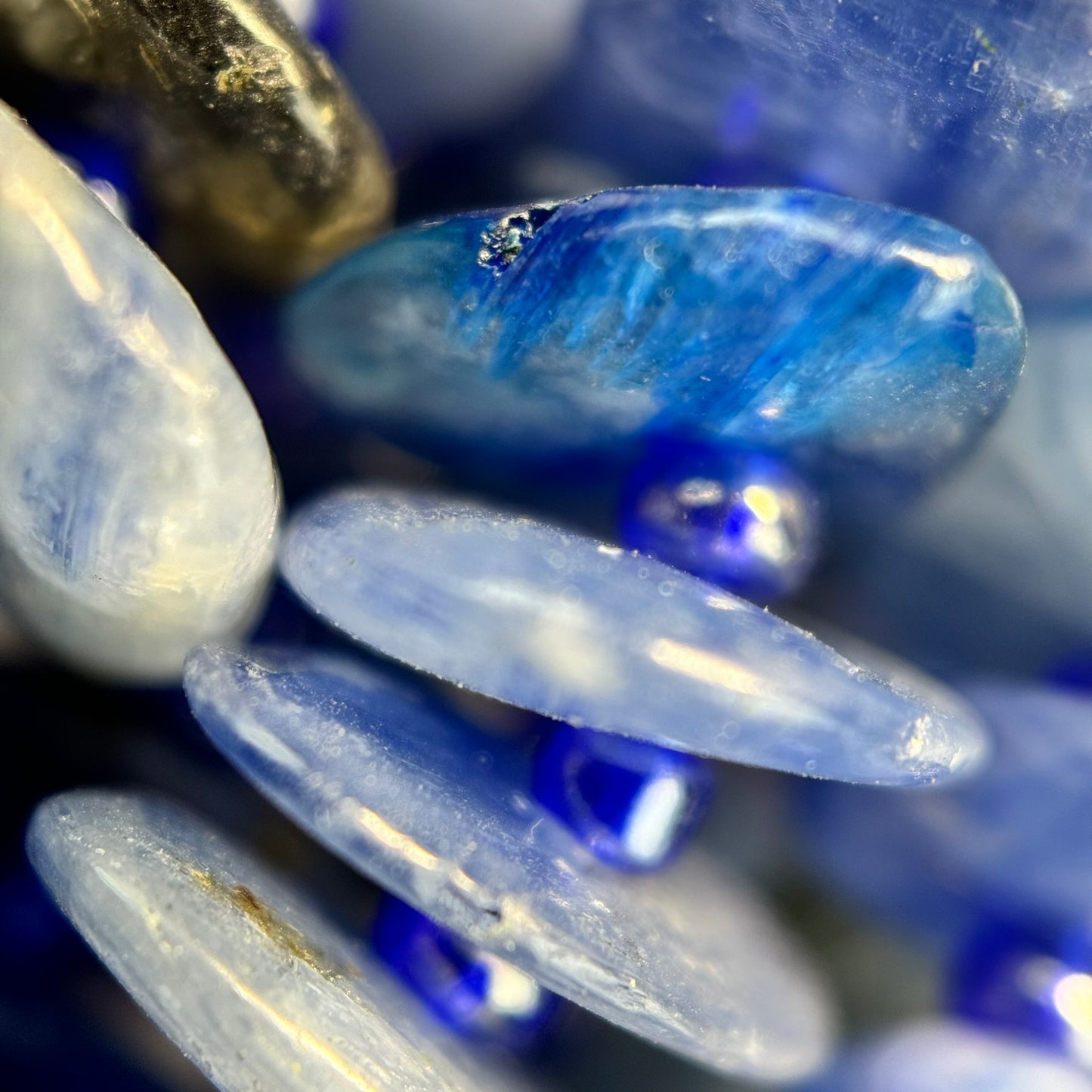 Dyed Kyanite Polished Blade Beads image 4