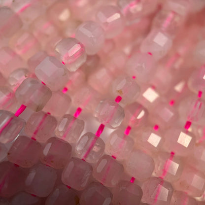 Rose Quartz Square Beads image 7