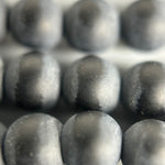 Black Onyx Frosted Round Beads image 3