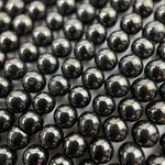 Jet Polished  Round Beads image 2