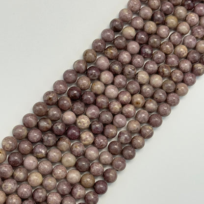 Lepidolite Polished Round Beads image 4