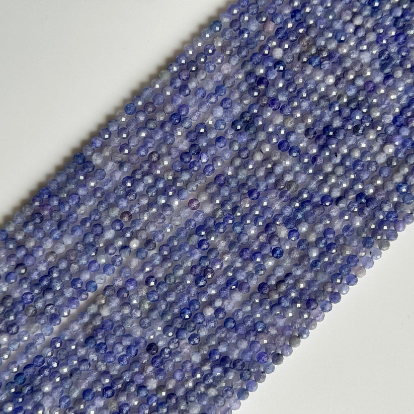 Faceted Round Stone Beads