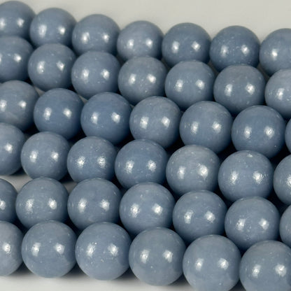 Angelite Polished Round Beads image 1