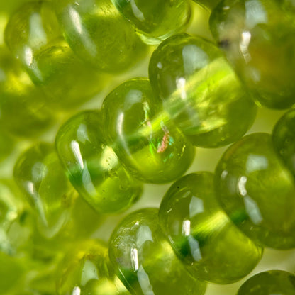 Peridot AA Rondelle Polished Beads image 4