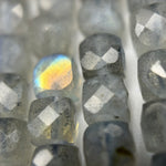 Labradorite Square AA Faceted Polished Beads (4-5 mm) image 7