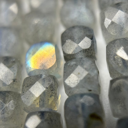 Labradorite Square AA Faceted Polished Beads (4-5 mm) image 7