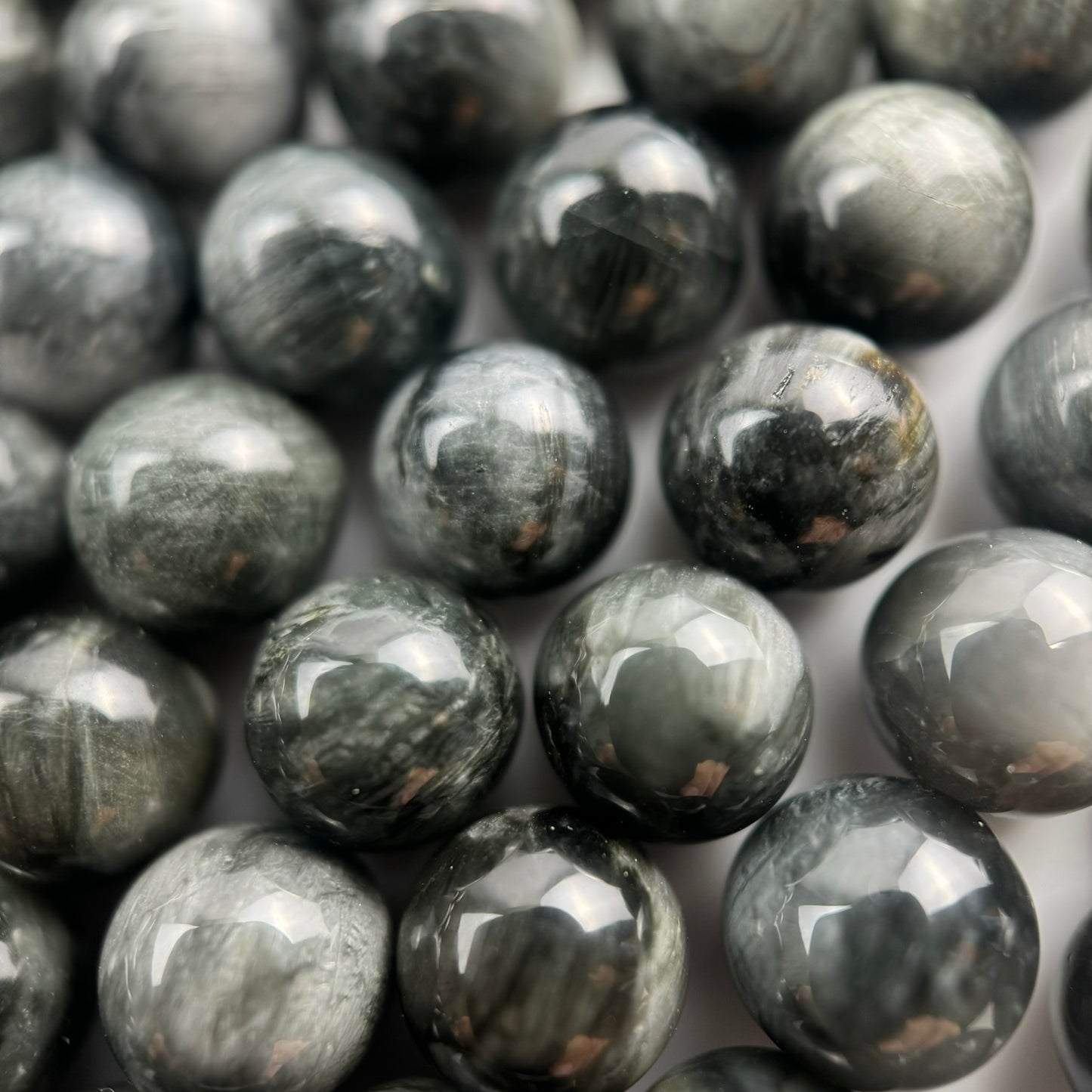 Hawk's Eye Polished  Round Beads image 1