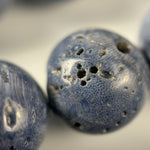 Blue Coral Polished Round Beads image 3