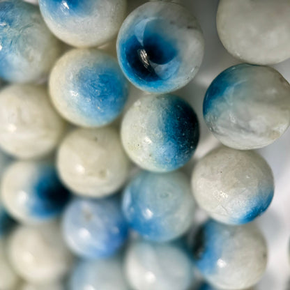Blue Ice Glacier AA Polished Round Beads image 3