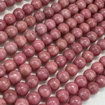 Rhodonite AA Polished Round Beads image 8