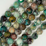 Chrysocolla Faceted Round Beads image 4
