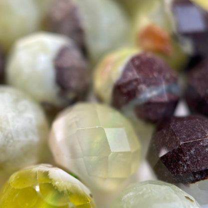 Prehnite Faceted Rondelle Beads (Color B) image 5