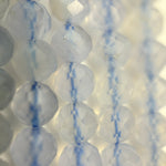 Blue Lace Agate Faceted Round Beads image 4