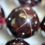 Pyrope Garnet with Star Polished  Round Beads image 2