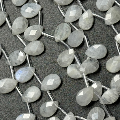 Rainbow Moonstone Faceted Pear Shape Beads image 3