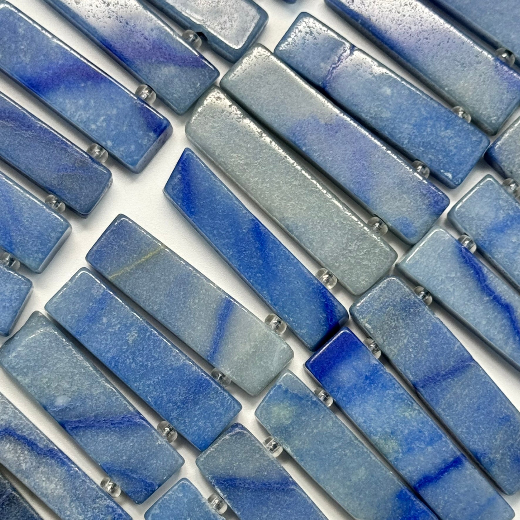 Blue Quartz Polished Blade Beads image 5