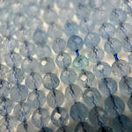 Aquamarine Faceted Round Gemstone Beads - AAA Quality image 6