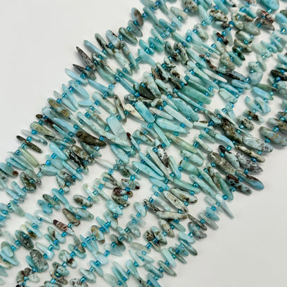 Larimar Blade Polished Beads image 6
