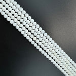 White Agate Polished Round Beads image 3