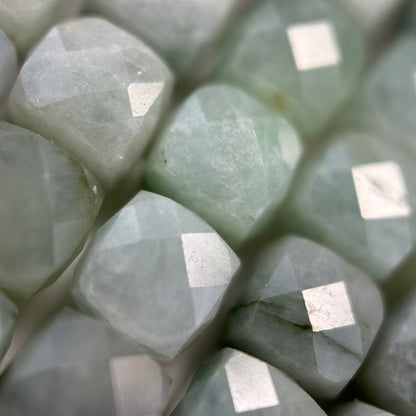 Burmese Jade Square Beads image 1
