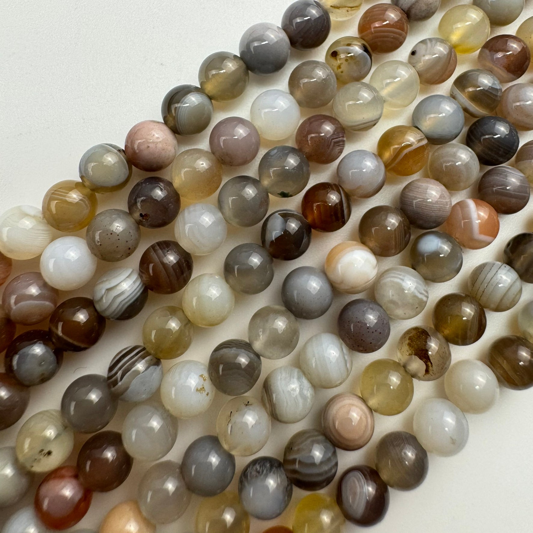 Botswana Agate Polished Round Beads image 3