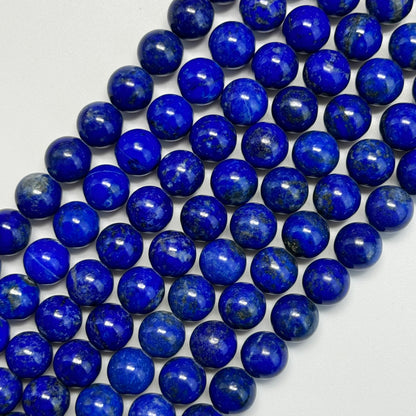 Lapis Lazuli AAA Polished Round Beads image 8