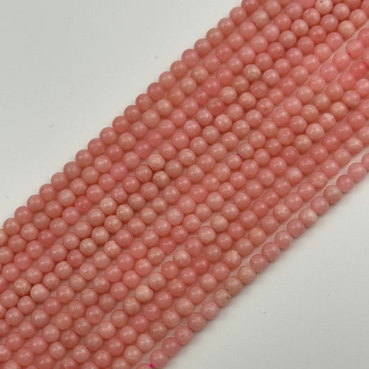 Mangano Calcite Polished Round Beads image 0