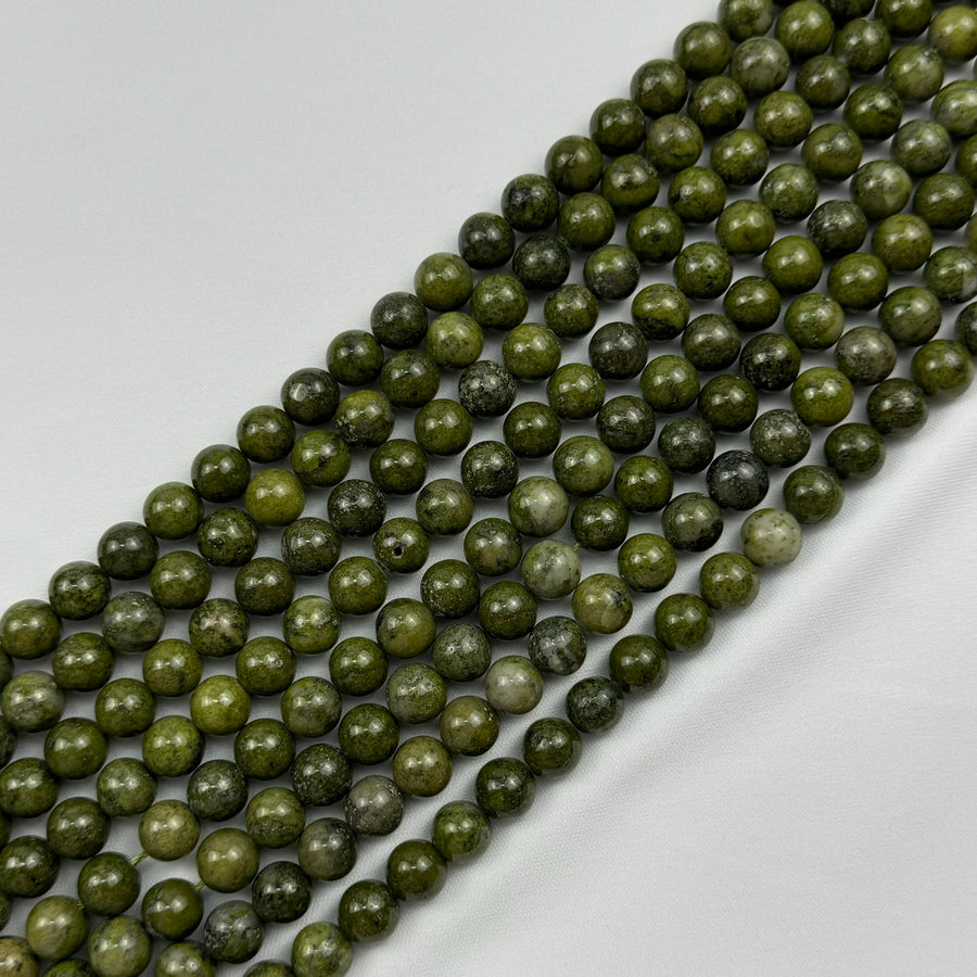 Epidote Polished Round Beads image 0