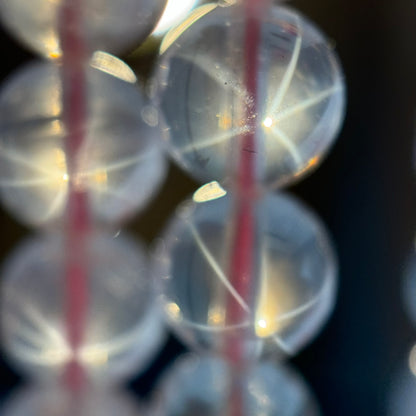 Star Rose Quartz Polished Round Beads image 2