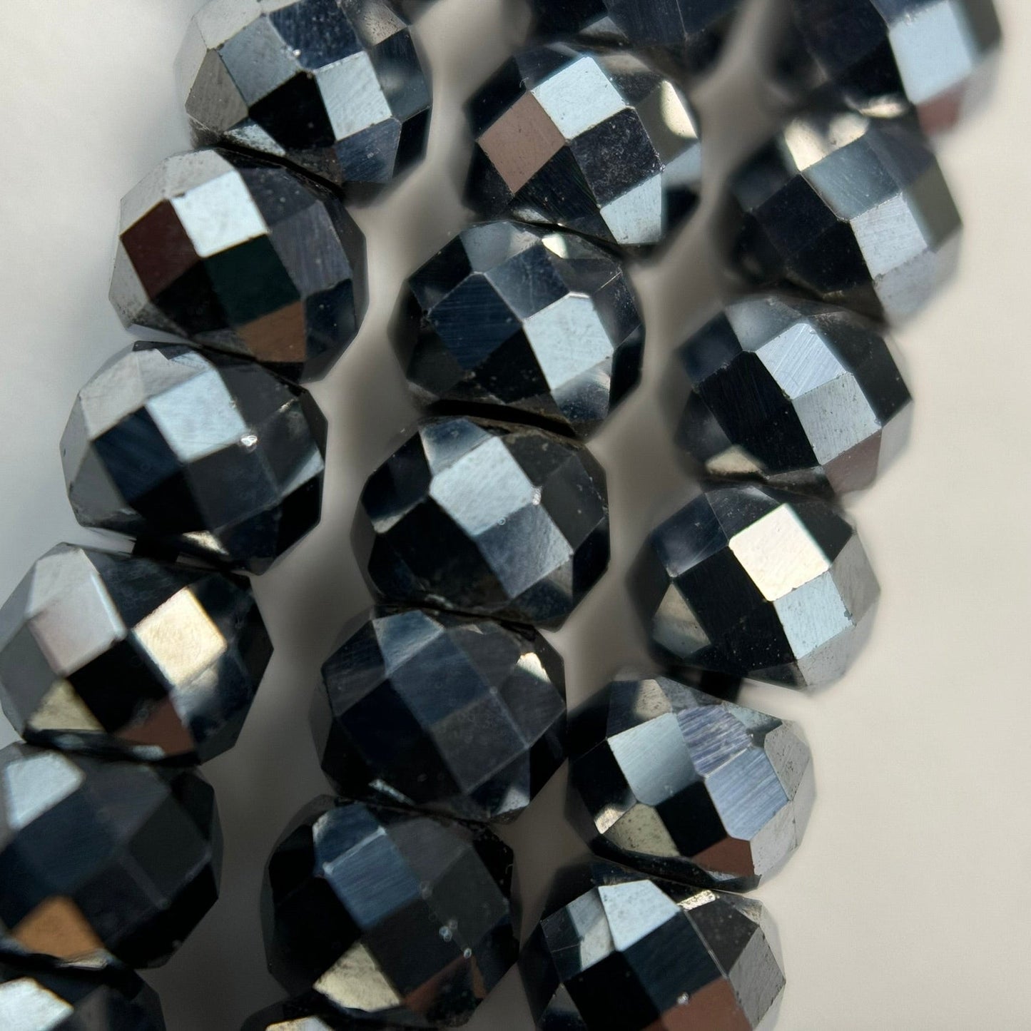 Terahertz Faceted Rondelle Beads image 7