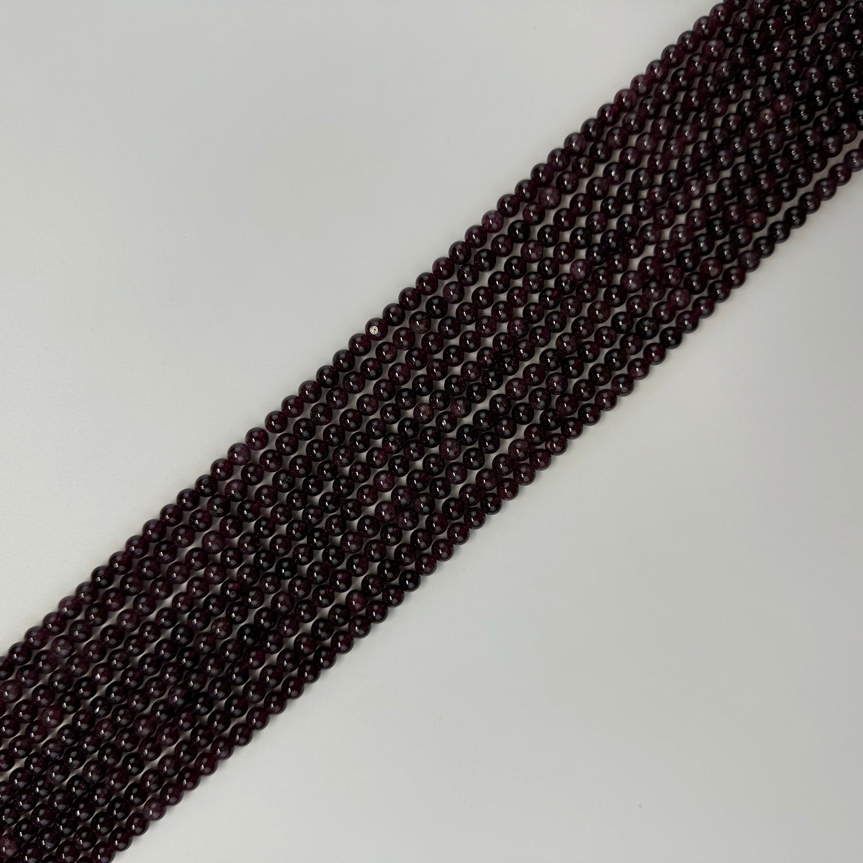 Rhodolite Grape Garnet Polished Round Beads image 7